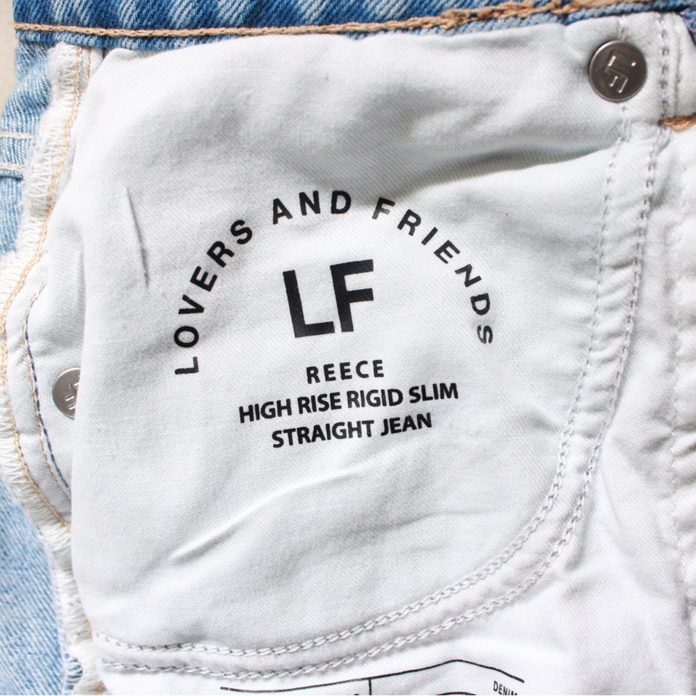 Lover + Friends Reece High Rise Slim Straight Jeans - Picture 5 of 9